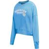 Pro Standard NCAA womens Womens College Classic Essentials Brushed Back French Terry Crewneck Sweatshirt(University Blue)