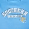 Pro Standard NCAA womens Womens College Classic Essentials Brushed Back French Terry Crewneck Sweatshirt(University Blue)