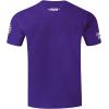 Pro Standard WNBA Mens Mens WNBA Classic Chenille Cotton Short Sleeve Tee(Purple)