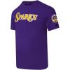 Pro Standard WNBA Mens Mens WNBA Classic Chenille Cotton Short Sleeve Tee(Purple)