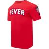 Pro Standard WNBA Mens Mens WNBA Classic Chenille Cotton Short Sleeve Tee(Red)