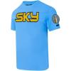 Pro Standard WNBA Mens Mens WNBA Classic Chenille Cotton Short Sleeve Tee(University Blue)