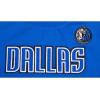 Womens NBA Classic Chenille Cotton Short Sleeve Slim Fit Tee(Royal Blue)