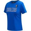 Womens NBA Classic Chenille Cotton Short Sleeve Slim Fit Tee(Royal Blue)