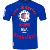Pro Standard Mens Mens NBA Old English Cotton Single Short Sleeve Tee(Red/Midnight Navy)