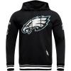 Pro Standard Mens NFL Classic Satin Pull Over Hoodie(Black)