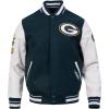 Pro Standard Mens NFL Green Bay Packers Old English Varsity Jacket