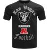 Pro Standard Mens NFL Las Vegas Raiders Old English Short Sleeve Tee Black