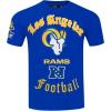 Pro Standard Mens NFL Los Angeles Rams Old English Short Sleeve Tee Royal Blue