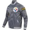 Pro Standard Mens NFL Pittsburgh Steelers Old English Satin Jacket
