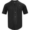 Pro Standard NCAA Mens Mens College Classic Triple Black Mesh Button Down Top(Jet Black)