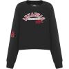 Pro Standard NCAA womens Womens College Classic Essentials Brushed Back French Terry Crewneck Sweatshirt(Cardinal Red)