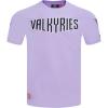 Pro Standard WNBA Mens Mens WNBA Classic Chenille Cotton Short Sleeve Tee(Lilac)