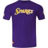 Pro Standard WNBA Mens Mens WNBA Classic Chenille Cotton Short Sleeve Tee(Purple)