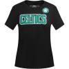 Womens NBA Classic Chenille Cotton Short Sleeve Slim Fit Tee(Black)