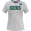 Womens NBA Classic Chenille Cotton Short Sleeve Slim Fit Tee(Heather Grey)