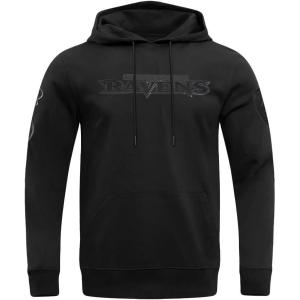 Black Men’s Atlanta Falcons Triple Black Pullover Hoodie(Triple Black)