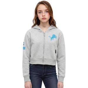 Pro Standard Big Girls NFL Classic Essentials Full Zip Hoodie(Heather Grey)