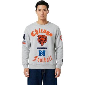 Pro Standard Mens NFL Chicago Bears Old English Crewneck Sweatshirt Heather Grey