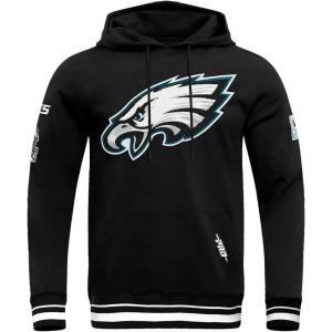 Pro Standard Mens NFL Classic Satin Pull Over Hoodie(Black)