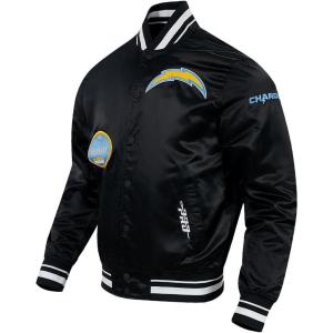 Pro Standard Mens NFL Los Angeles Chargers Old English Satin Jacket