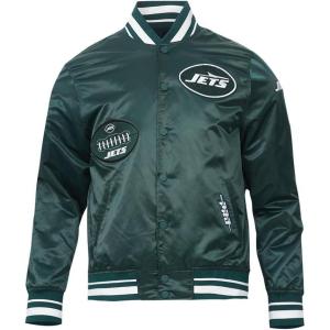 Pro Standard Mens NFL New York Jets Old English Satin Jacket