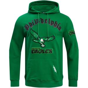 Pro Standard Mens NFL Old English Brushed Back French Terry Pull Over Hoodie(Kelly Green)
