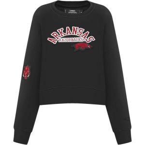 Pro Standard NCAA womens Womens College Classic Essentials Brushed Back French Terry Crewneck Sweatshirt(Cardinal Red)