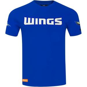 Pro Standard WNBA Mens Mens WNBA Classic Chenille Cotton Short Sleeve Tee(Royal Blue)