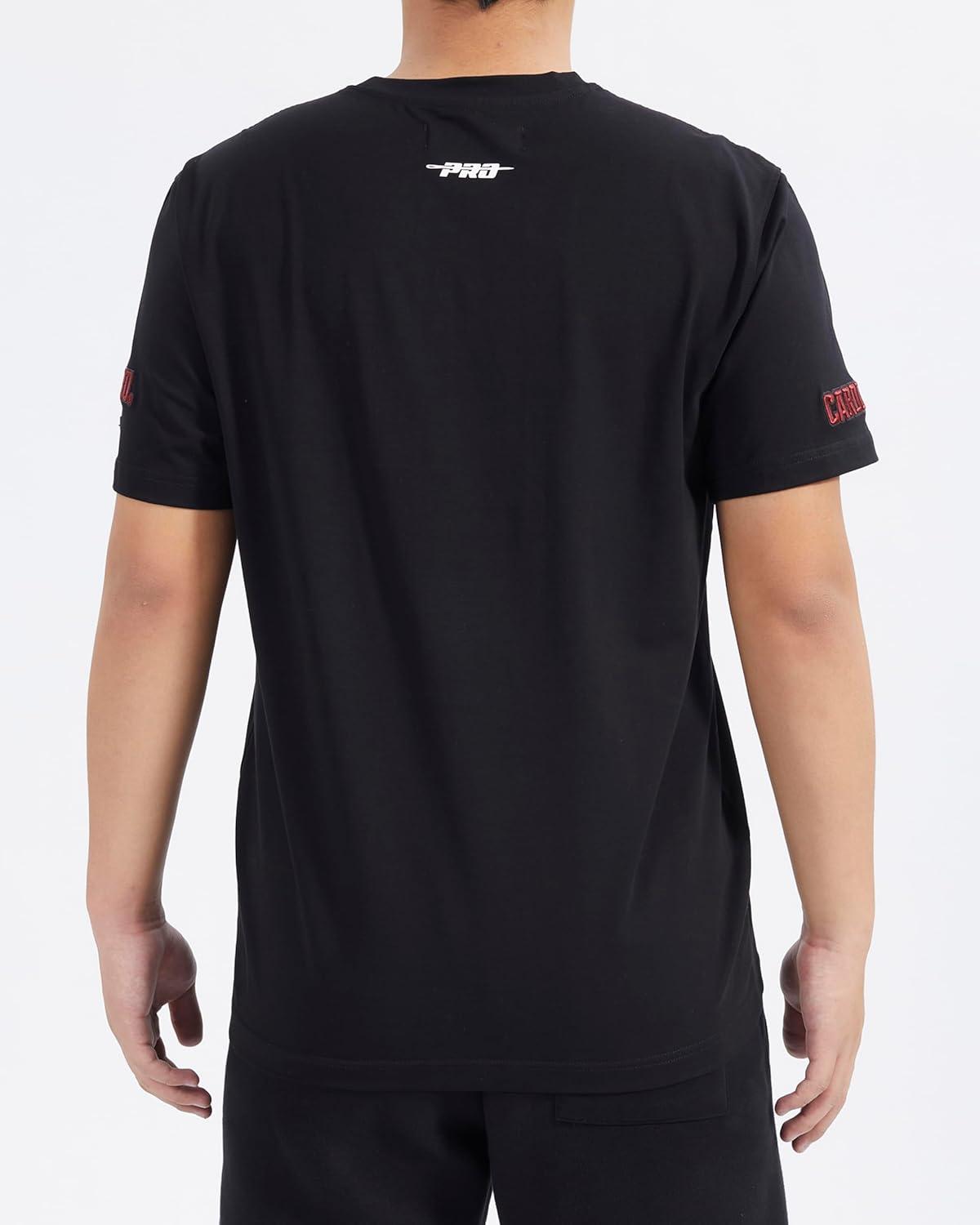 image:imagePro Standard Mens College Classic Chenille Stacked Logo Short Sleeve TeeBlack