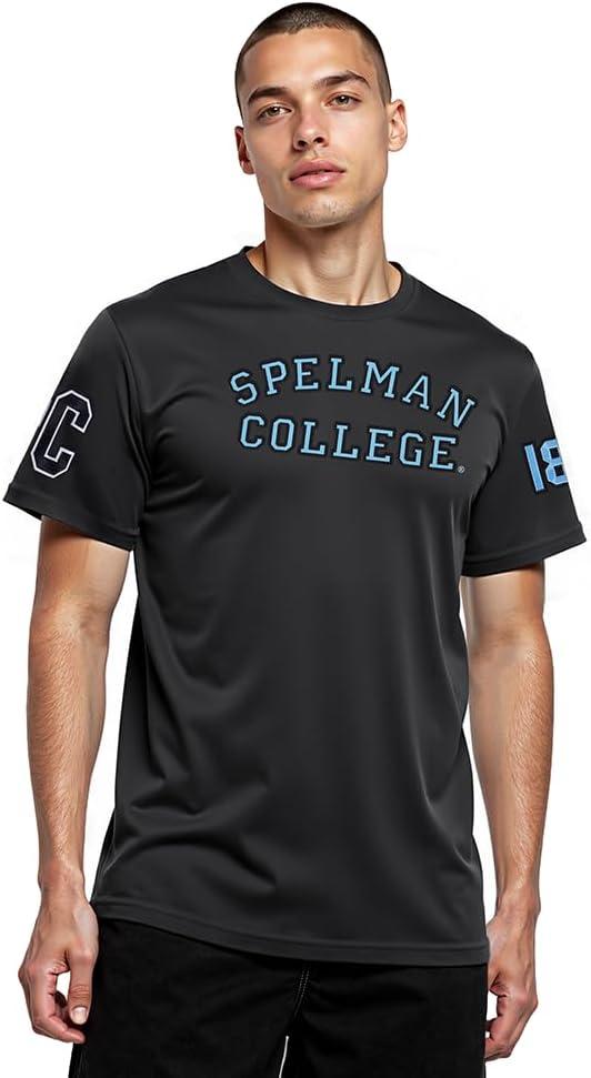 image:imagePro Standard Mens College Classic Chenille Stacked Logo Short Sleeve TeeBlack