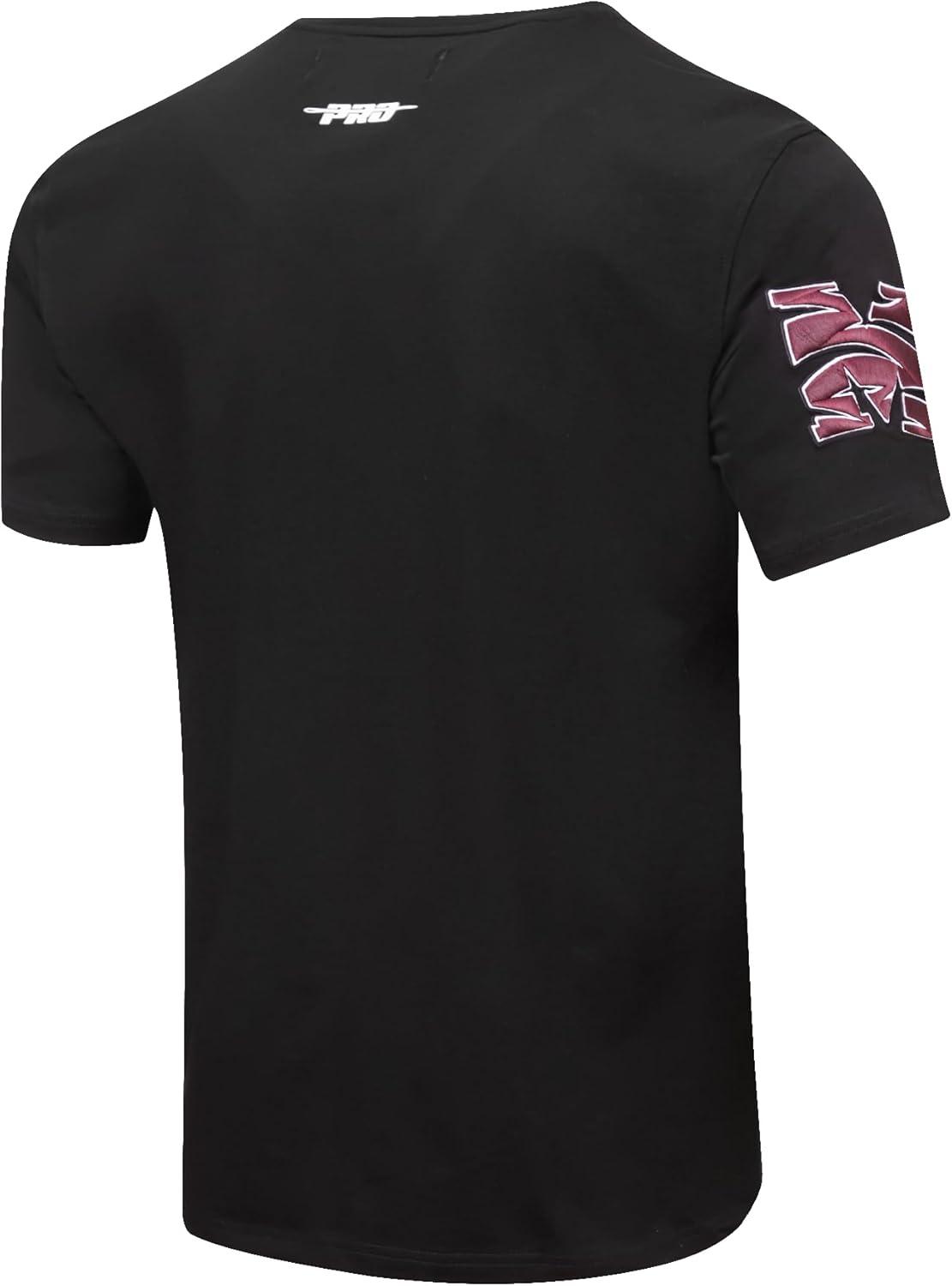 image:imagePro Standard Mens College Classic Chenille Stacked Logo Short Sleeve TeeBlack