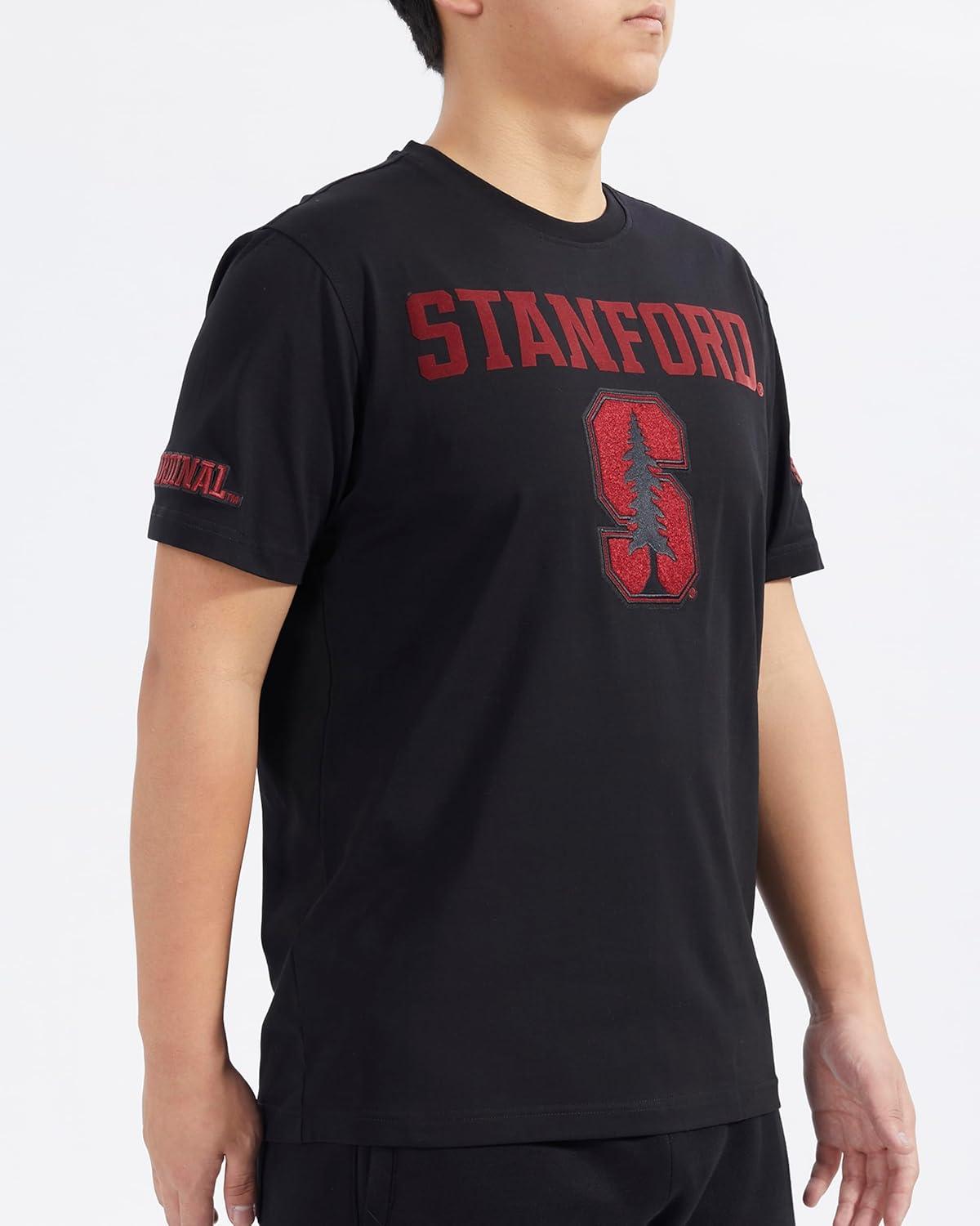 image:imagePro Standard Mens College Classic Chenille Stacked Logo Short Sleeve TeeBlack