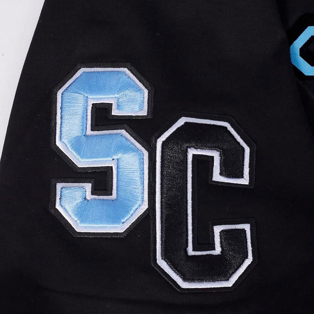 image:imagePro Standard Mens College Classic Chenille Stacked Logo Short Sleeve TeeBlack