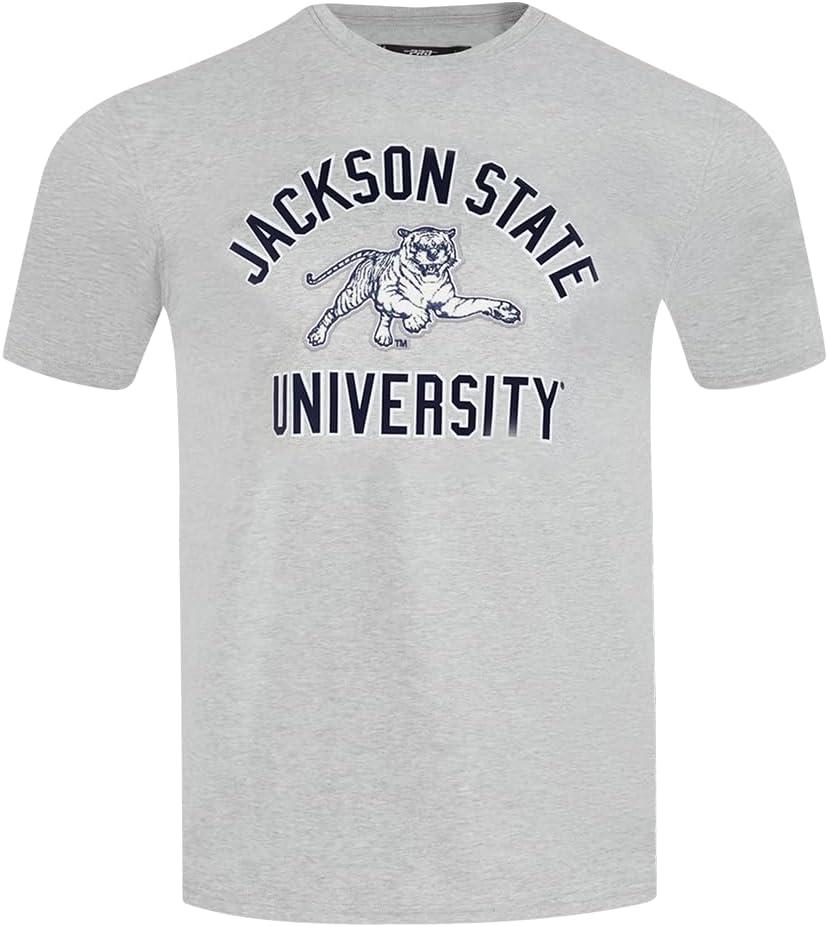 image:imagePro Standard Mens College Classic Chenille Stacked Logo Short Sleeve TeeHeather Grey