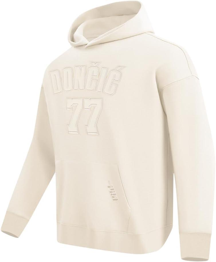 image:imagePro Standard Mens NBA Los Angeles Lakers Luka Doncic 77 Neutral Player Pull Over Hoodie Eggshell L