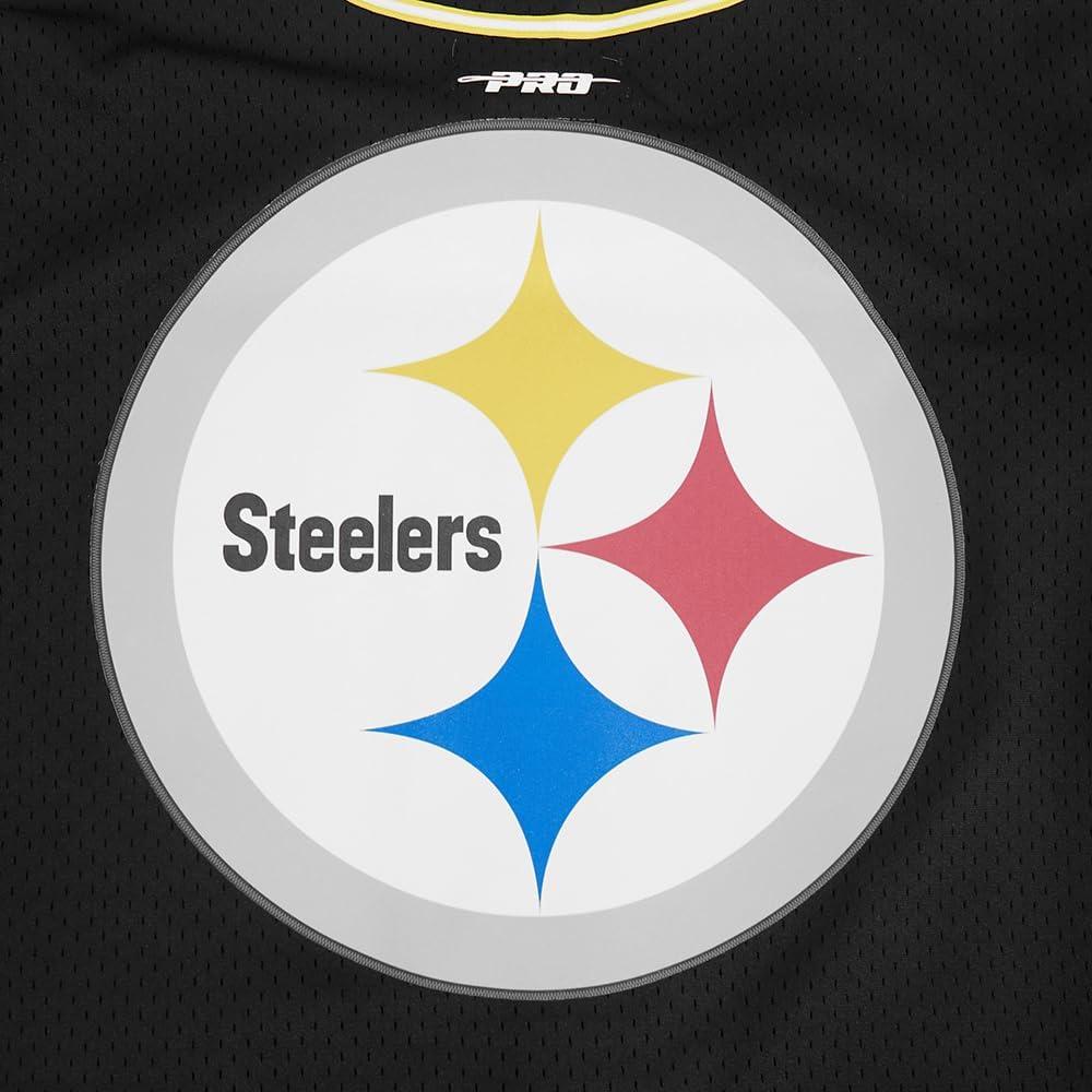 image:imagePro Standard Mens NFL Mesh Button Down TopBlackYellow