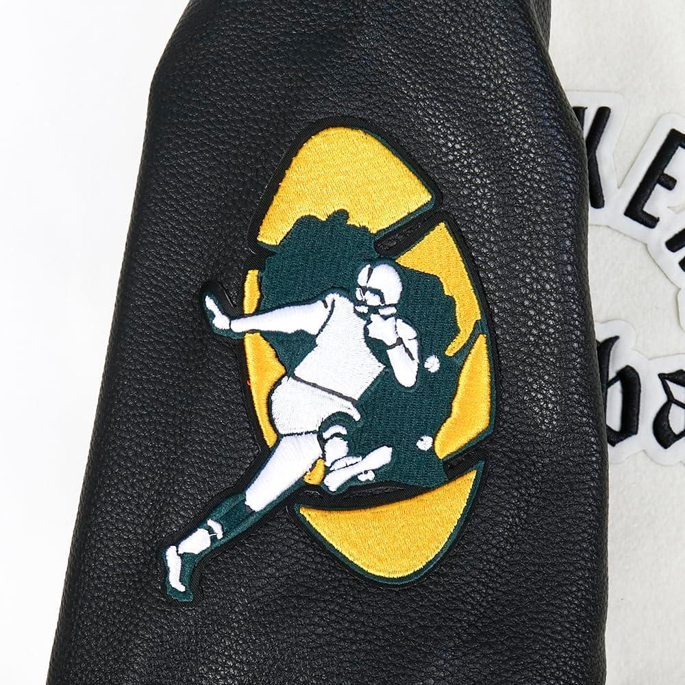 image:imagePro Standard Mens NFL Modern Originals Varsity JacketEggshell Black