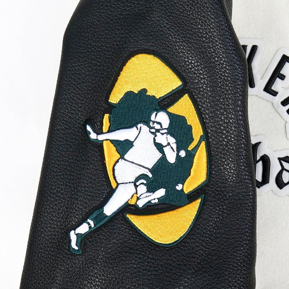 image:imagePro Standard Mens NFL Modern Originals Varsity JacketEggshell Black