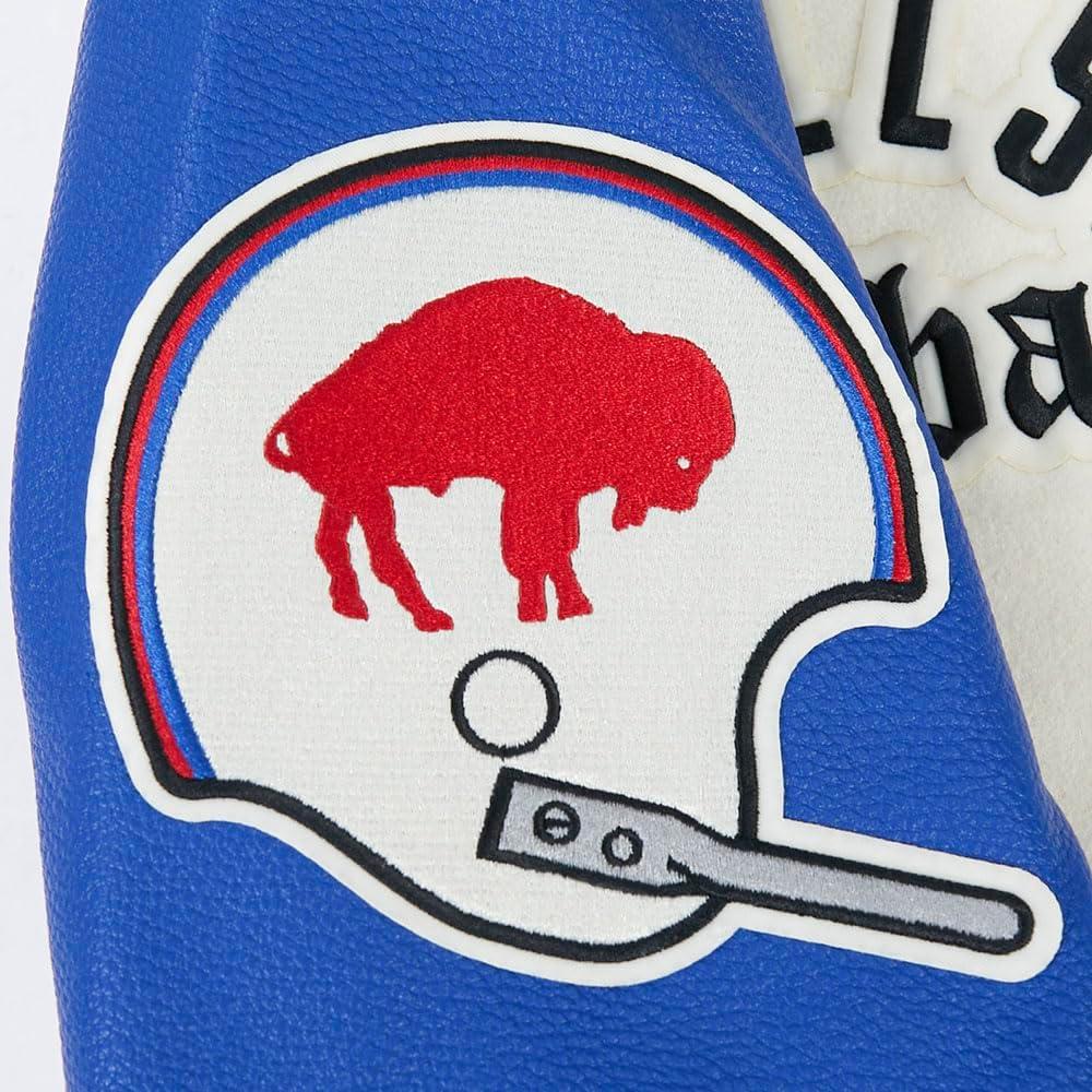 image:imagePro Standard Mens NFL Modern Originals Varsity JacketEggshellRoyal Blue