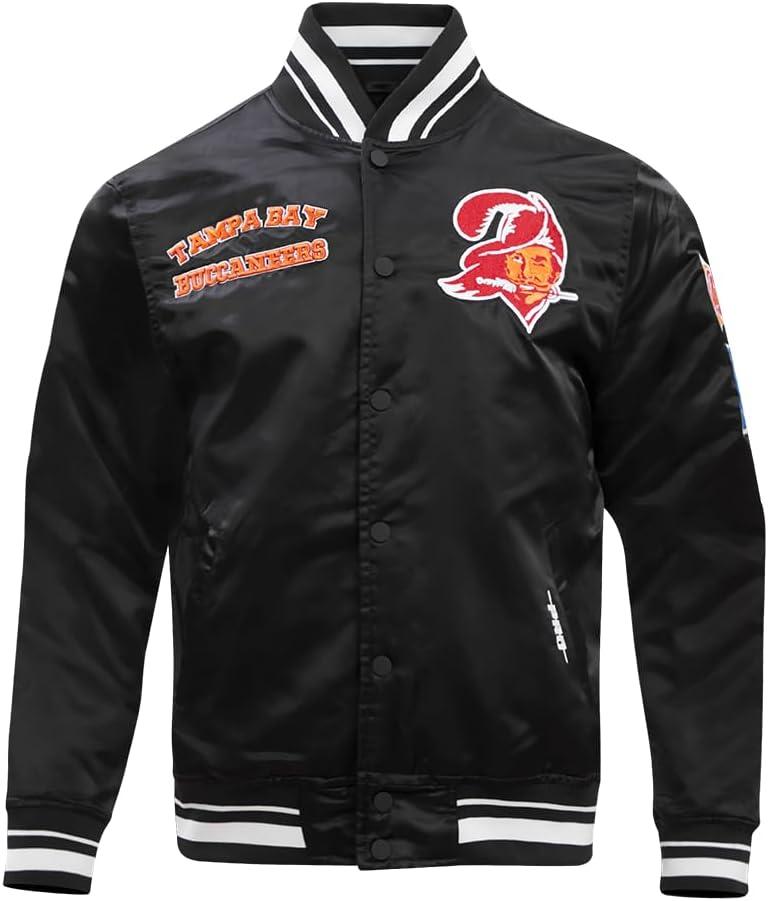 image:imagePro Standard Mens NFL Retro Classics Satin JacketBlack
