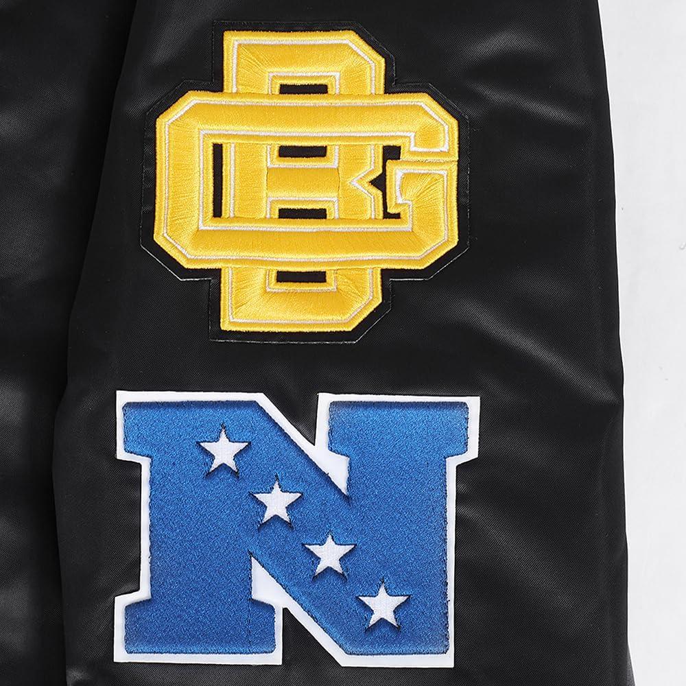 image:imagePro Standard Mens NFL Retro Classics Satin JacketBlack