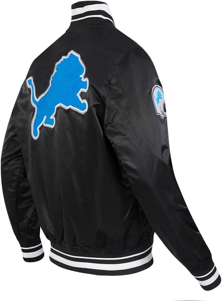 image:imagePro Standard Mens NFL Retro Classics Satin JacketBlack