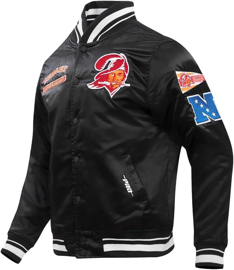 image:imagePro Standard Mens NFL Retro Classics Satin JacketBlack
