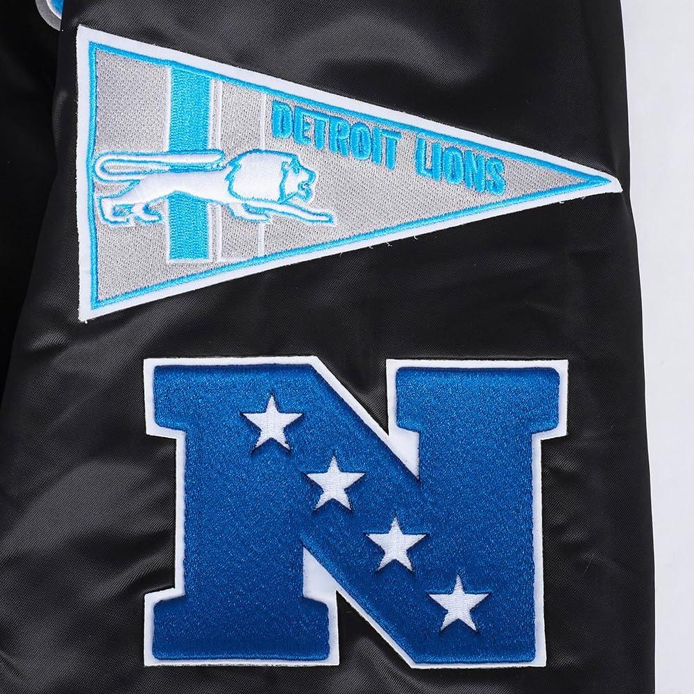 image:imagePro Standard Mens NFL Retro Classics Satin JacketBlack