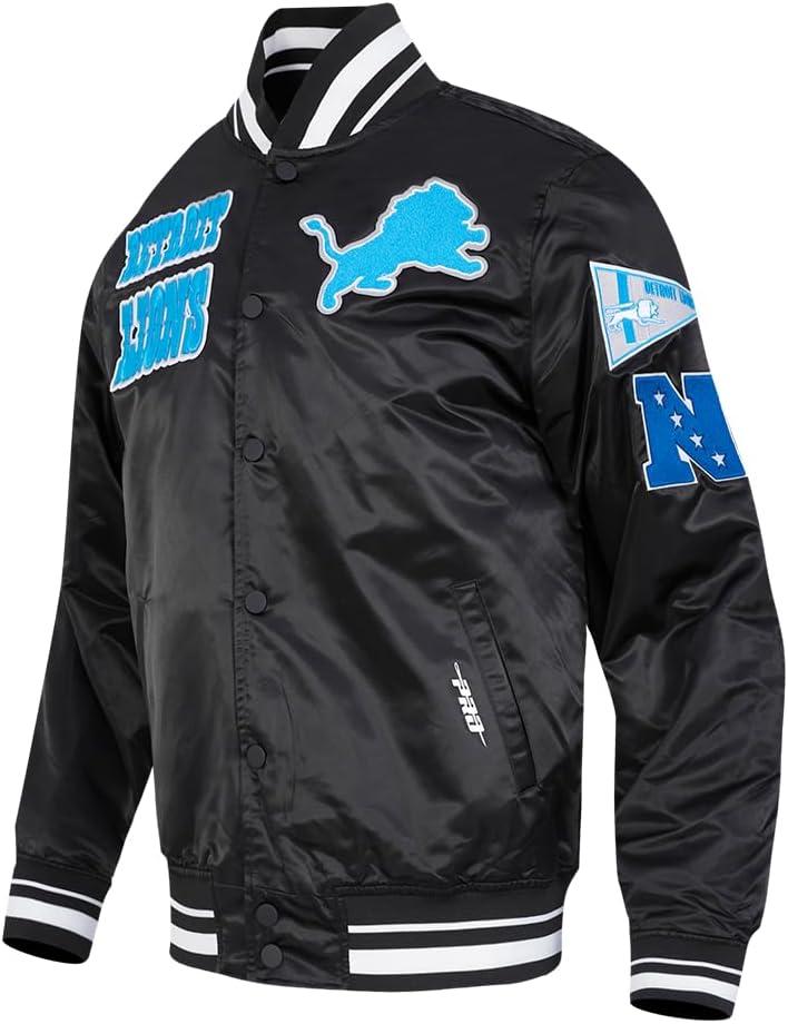 image:imagePro Standard Mens NFL Retro Classics Satin JacketBlack