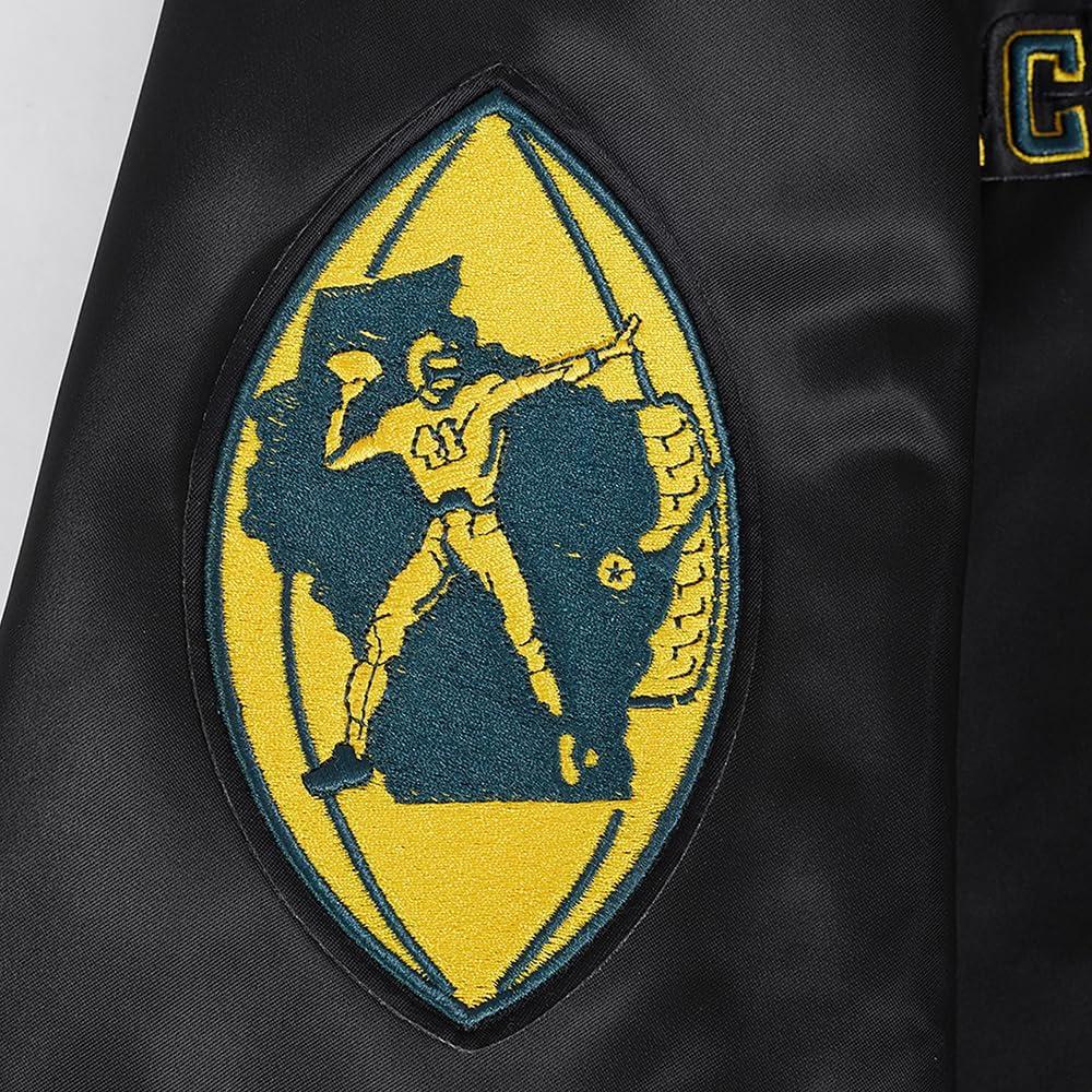 image:imagePro Standard Mens NFL Retro Classics Satin JacketBlack