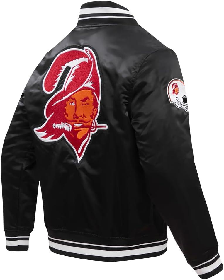 image:imagePro Standard Mens NFL Retro Classics Satin JacketBlack