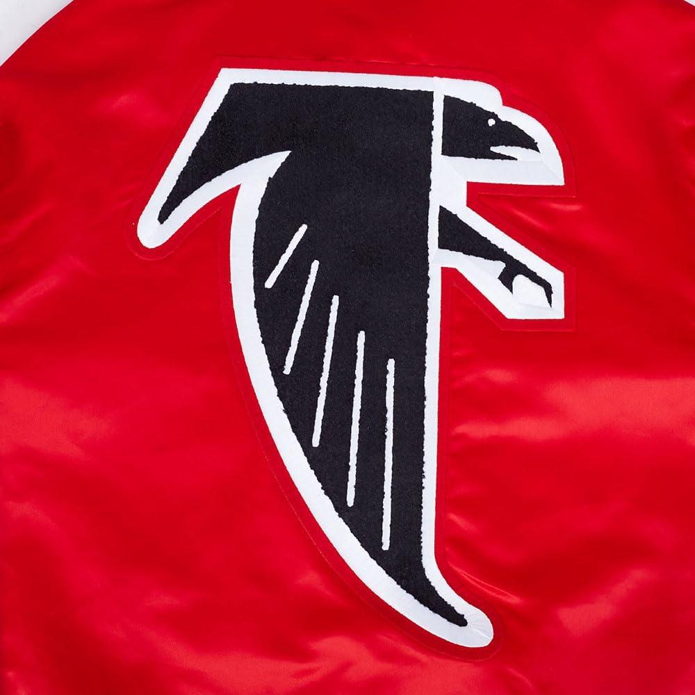 image:imagePro Standard Mens NFL Retro Classics Satin JacketRedBlack