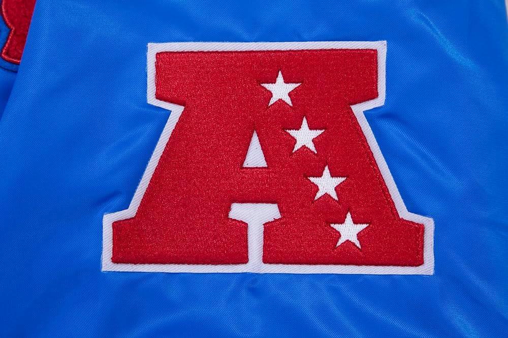 image:imagePro Standard Mens NFL Retro Classics Satin JacketRoyal BlueRed